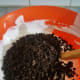 Whipped cream and crushed Oreo cookies