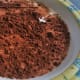 Milk, vanilla custard, and cocoa powder
