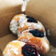 Voila! Delicious raspberry donuts.