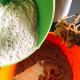 Gradually add the flour mixture into the wet mixture.