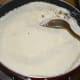 Step three: Add semolina. Gently mix the ingredients. Continue to saute for about 5 minutes.