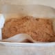 Pour your mixture into your prepared loaf pan.