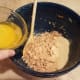 On the side, process your bread in the food processor and then mix with your other topping ingredients.