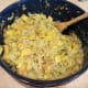 Mix everything together well and spread it into your prepared casserole dish.