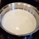 While they are cooking, get your milk heating on the stove over medium heat.