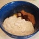Finally add in your flour and mix well.