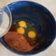 Then your butter or oil. I was running low on butter, so this time I used coconut oil.