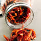 Dried chilies can be bought whole or chopped.