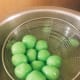 Use a strainer to scoop and place them on a plate.