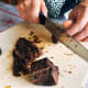 Place the gula melaka on a chopping board and finely chop or cut into small cubes.