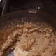 Hummus mixture in the blender