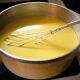 Farm-fresh eggs from free-range chickens made this batch of traditional pudding quite sunny.