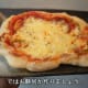 This is a Japanese variety of pizza using mochi as the crust.