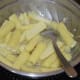 Parboil the baby corn with some salt and water. Set aside.
