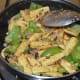 Add soy sauce, crushed peppercorns, and remaining salt. Combine well. Collect the mixture on a plate.
