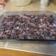 Layer the blueberries on top of the batter.