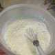 Whisk the flour mixture.