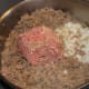Browing ground turkey and onions.