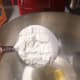 Combine the flour into the mixture.