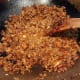 Just enough liquid is added to the meat mixture to create a small amount of sauce.