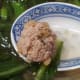 Pork balls with dongcai in soup