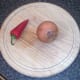 Red chilli and onion