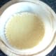 Batter is poured in to hot oil
