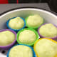The cakes will be done after 10 to 15 minutes of steaming. (Cook time may vary depending on your steamer).
