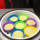 Place the prepared batter into a food steamer.