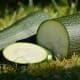 Sliced zucchini.