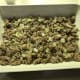 Smooth the ground beef mixture into a casserole dish.