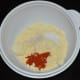 Step 1: In a bowl, add the batter ingredients. Prepare a thick and smooth batter by adding water as needed. Set aside.