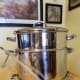 Steam juicer fully assembled.