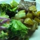 Dinner is served! These potatoes go great with steak and salad.