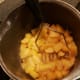 Drain water. Mash.