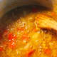 Use a spatula to mix the ingredients.
