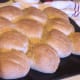 My oregano rolls hot from the oven.