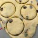 Roll the dough about 1 inch thick and use a round cutter.