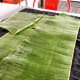 Wash the banana leaves and dry them with a clean towel. Cut the leaves into 9-10 square shapes.