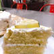 Slice the cake and enjoy this delicious and limey cake.