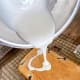 Pour the lemon glaze on top of the bread.