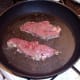Frying liver in a little oil