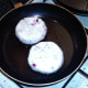 Frying formed potato cakes