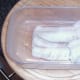Poached pollack fillet