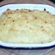 Browned mashed potato and cocktail pie