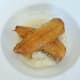 Kipper fillet is laid on plated mash