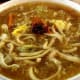 Pancit lomi: Thick egg noodles served in a bowl of thick broth of whisked egg and pork liver plus vegetables. This dish originated in 1968 in Lipa, Batangas.
