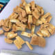 Sliced fried tofu