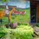 Exterior with mural