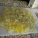 Chop the pineapple chunks